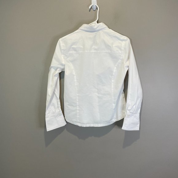 DCC Missy White Button Down Shirt sz M Super Cute - Picture 6 of 6